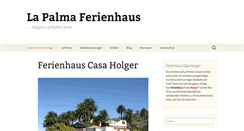 Desktop Screenshot of lapalmaferienhaus.de